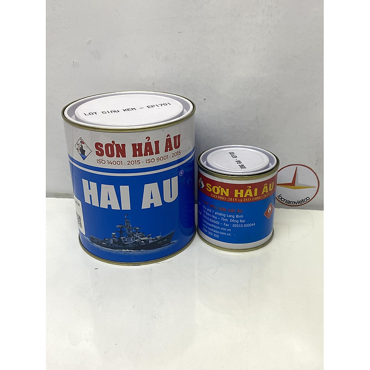 Sơn epoxy lót giàu kẽm Hải Âu EP701 1L/Bộ