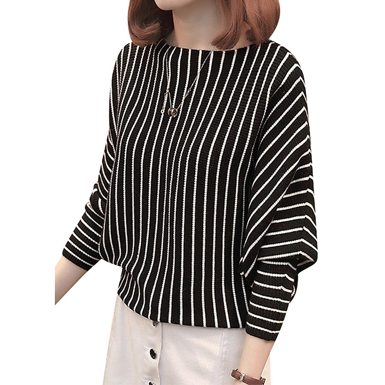 Áo Len Kẻ Sọc Sang Trọng AL6888 (Freesize)