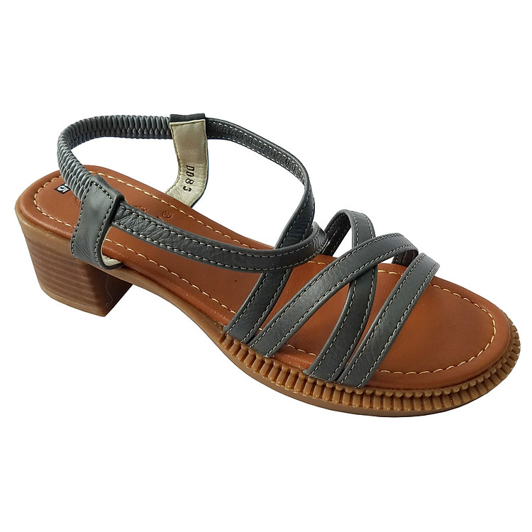 Giày Sandal Cao Gót Da Bò BIGGBEN Cao 4 Phân SDCG140