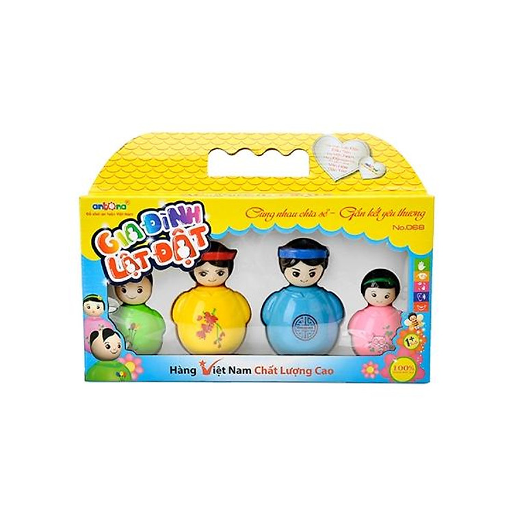 Đồ Chơi Gia Đình Lật Đật Bộ 4 Lật Đật Antona