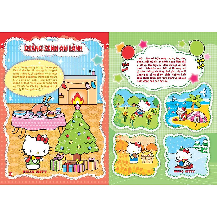 Bóc Dán Nhanh Tay – Hello Kitty - Bốn Mùa Tươi Đẹp - Ảnh 4