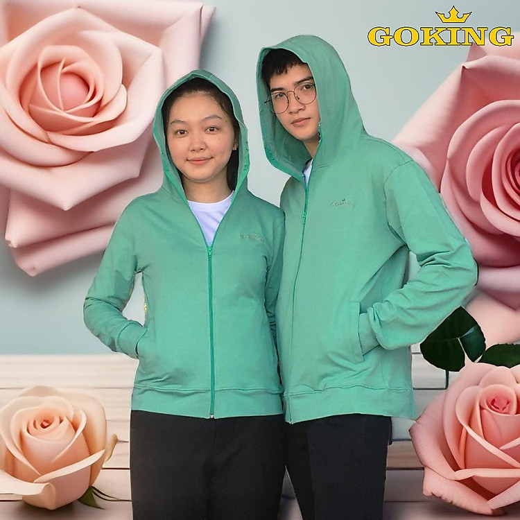 Áo khoác da cá GOKING 6 túi, form unisex cho nữ nam, trẻ em. Chống lạnh, giữ ấm, chống nắng, chống tia UV. Hàng hiệu vnxk
