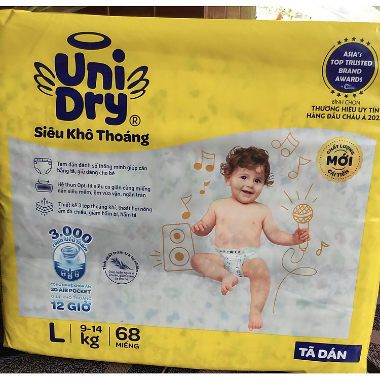 Chọn mua tại Shopee: Tã dán Unidry L68 cho bé 9-14kg mua giá tốt nhất tại Shop Mall