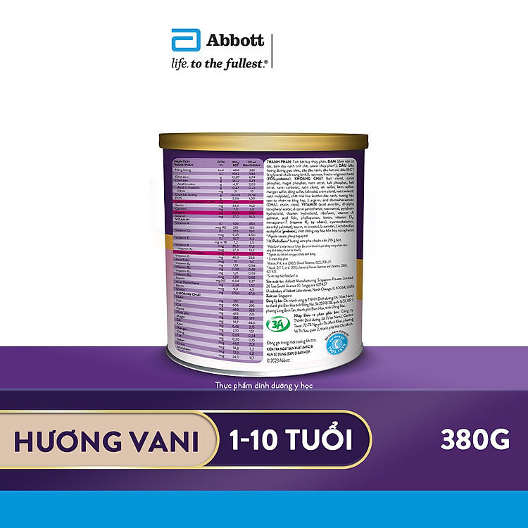 Nơi mua Sữa bột Abbott Pediasure vani ít ngọt Tin cậy Tiết kiệm - Hình ảnh 4