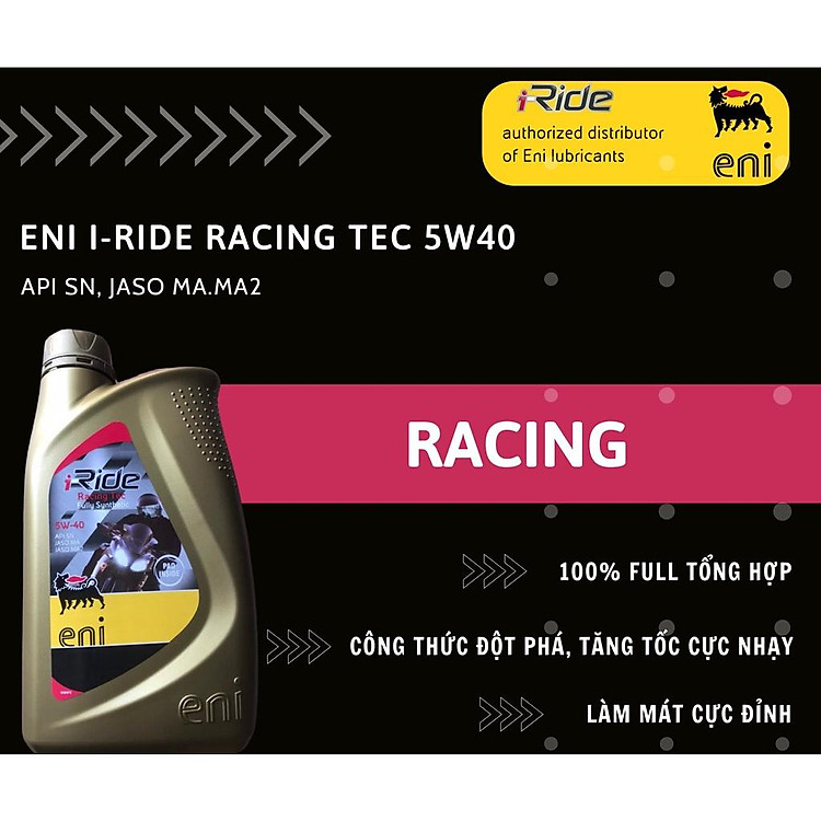 Mua ENI i-RIDE RACING TEC 5W40 tại HCM Chính hãng Tiết kiệm - Hình ảnh 2