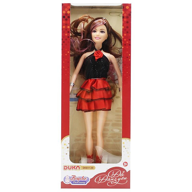 Mua Búp Bê Thời Trang Duka DK81120 Đỏ Chính hãng Ưu đãi - Hình ảnh 4