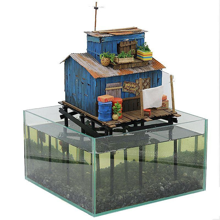 Mô Hình Gỗ Sài Gòn Xưa Tí Hon Chính hãng Giá tốt - Hình ảnh 3