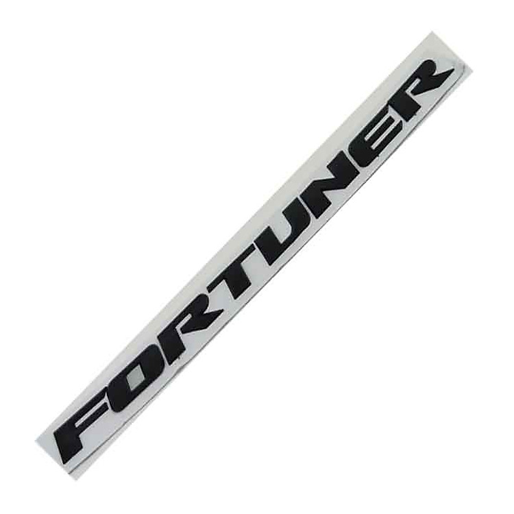 Logo chữ FORTUNER 3D nổi dán trang trí xe ô tô