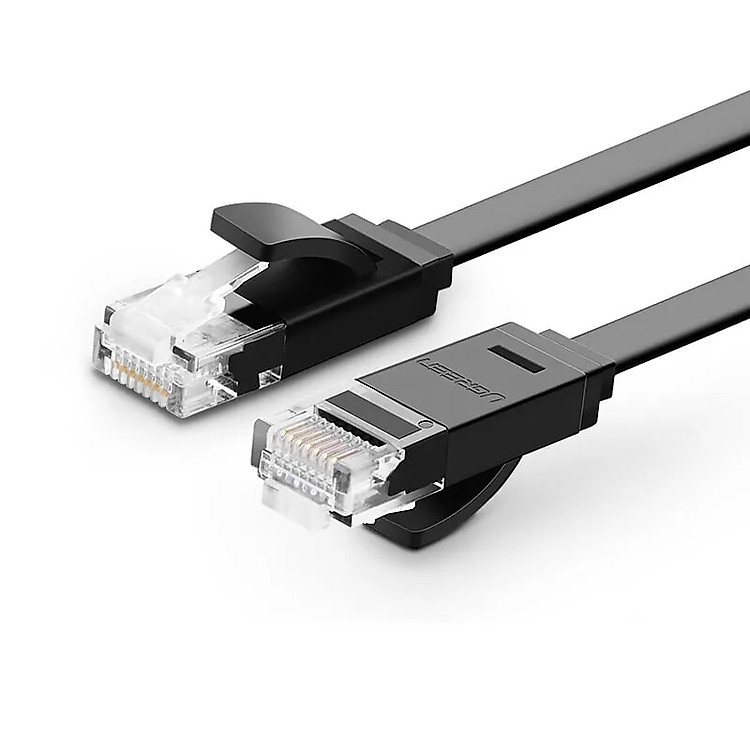 Cáp mạng LAN CAT6 dây dẹt 1M màu Đen Cat 6 Ugreen LAN50173NW102 Hàng chính hãng