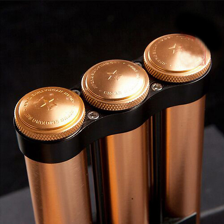 Ống Đựng Xì Gà Ba Điếu Bằng Kim Loại - Ảnh 3