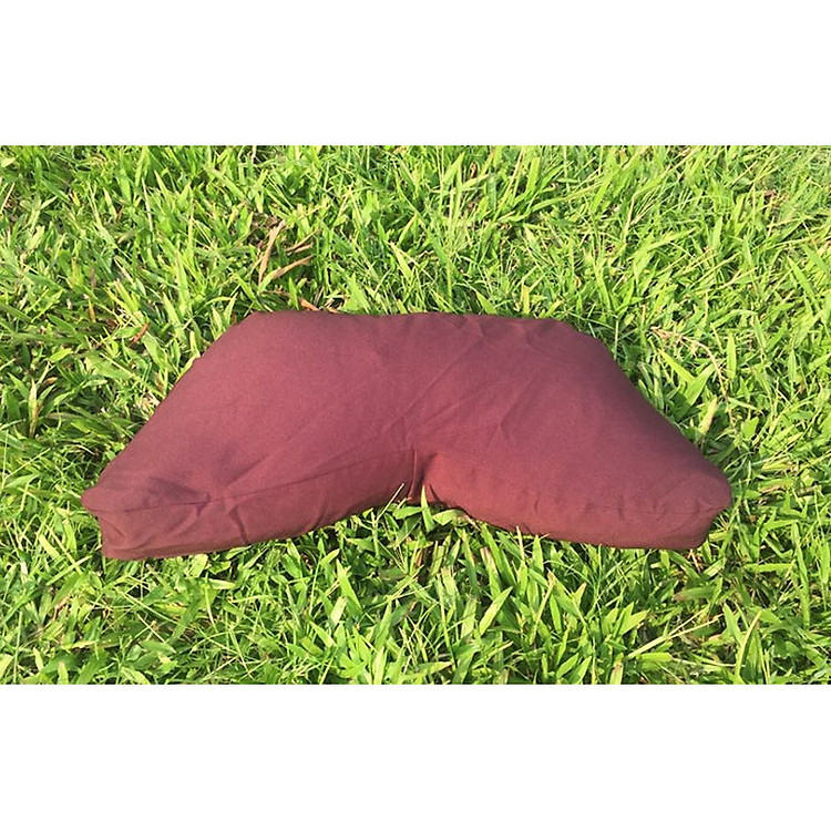 Hàng thủ công cao cấp ZAMBALA, Bồ đoàn - thảm - gối - đệm ngồi thiền chữ V vải thô cao cấp ruột vỏ đậu xanh giúp ngồi thiền lâu đỡ tê mỏi