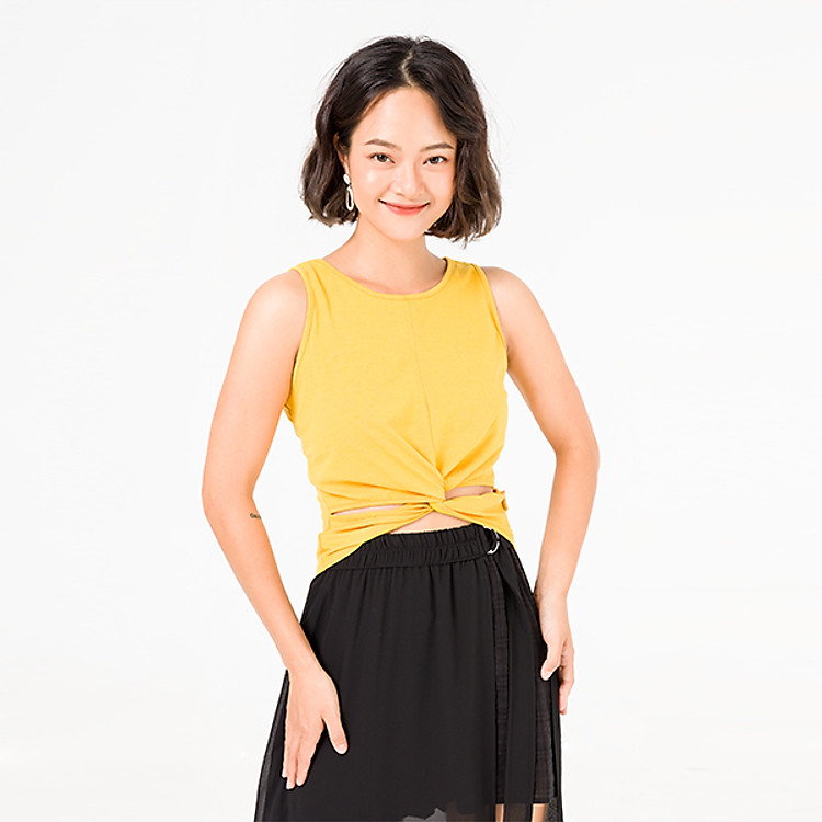 Áo croptop sát nách Lamer V61R20H035-S2700