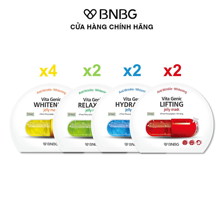 Combo 10 Mặt Nạ BNBG Vita Genic Jelly Mask Dưỡng Da Chuyên Sâu 30ml x10