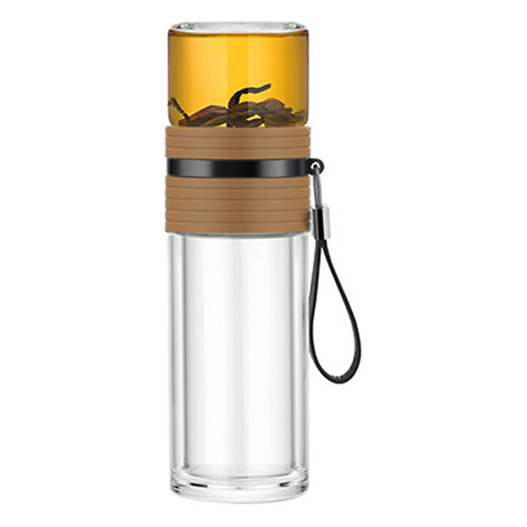 Bình Lọc Trà Travel Samadoyo C001C (238ml) - Nâu