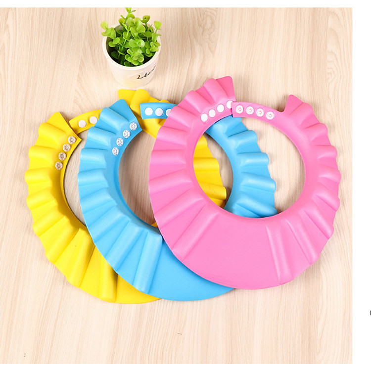 Combo 2 Mũ Chắn Nước Có Tai Gội Đầu Cho Bé (Giao Màu Ngẫu Nhiên) - Tặng móc dán tường PKS siêu chắc