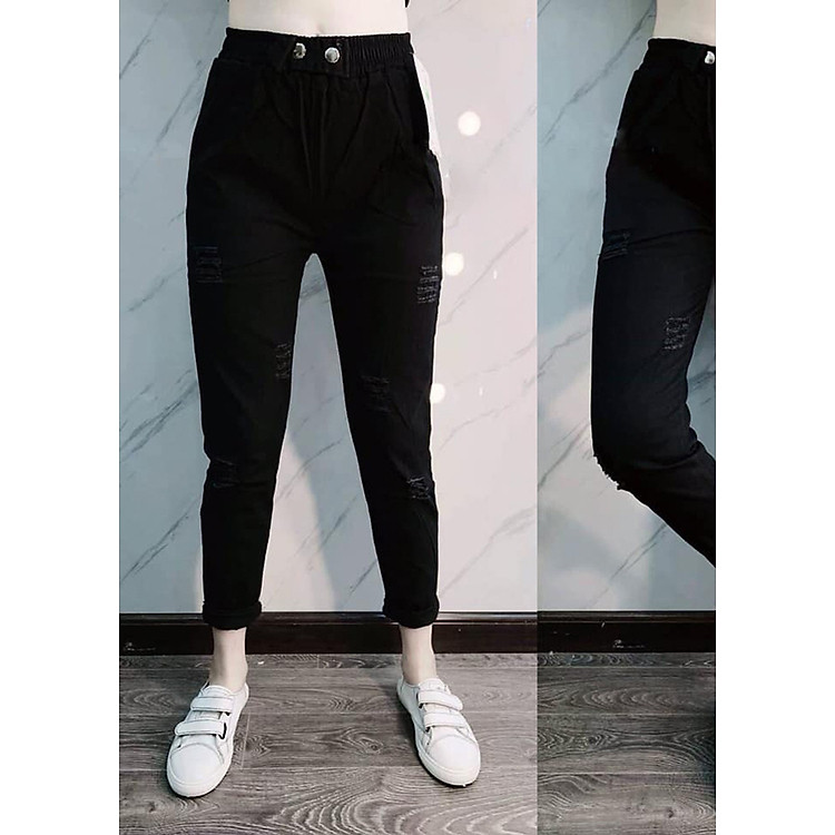 Quần baggy kaki rách