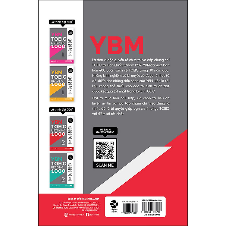 YBM TOEIC Listening 1000 Tập 2: Mục Tiêu Đạt 700+ Điểm TOEIC - Ảnh 2