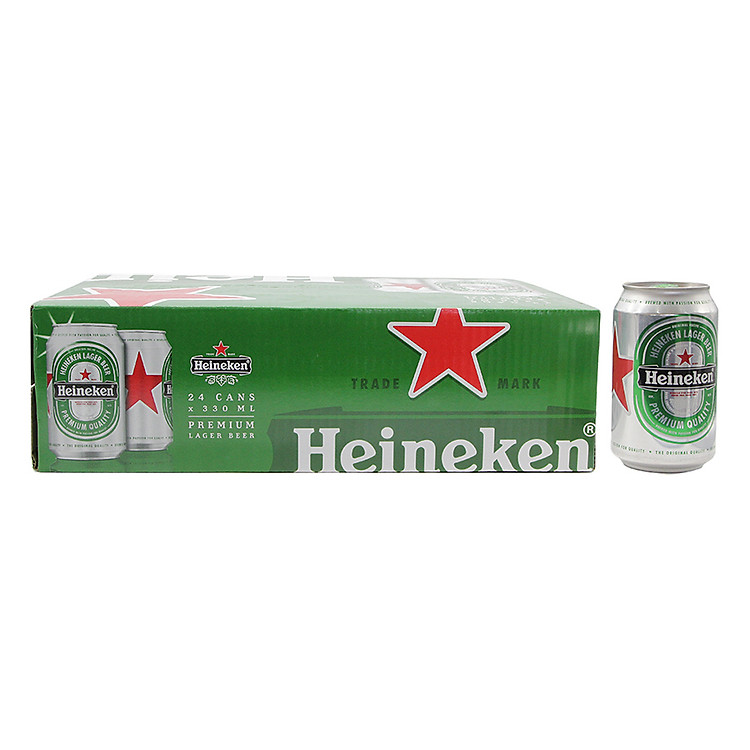 Thùng Bia Heineken 24 Lon - Hàng Chính Hãng