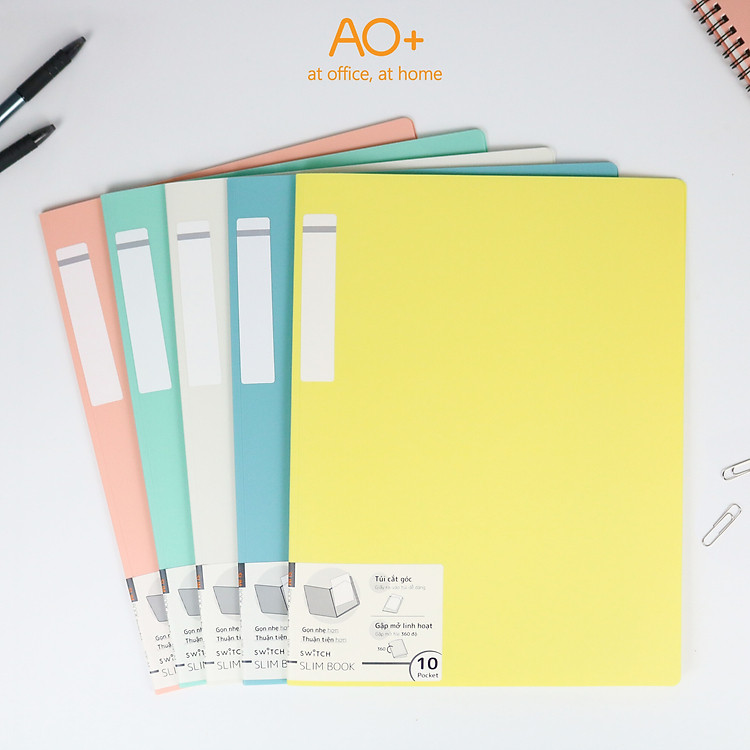 Bìa 10 Lá Slim Book Switch ON AO+ (A4)