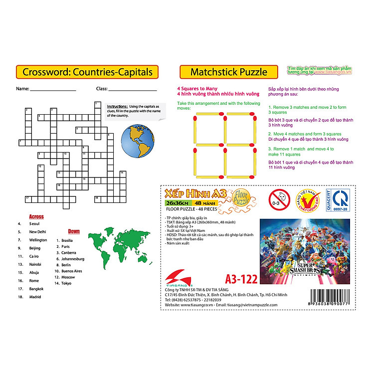 Xếp hình Tia Sáng Super Smash Bros 48 Mảnh Chính hãng Giá rẻ - Hình ảnh 2