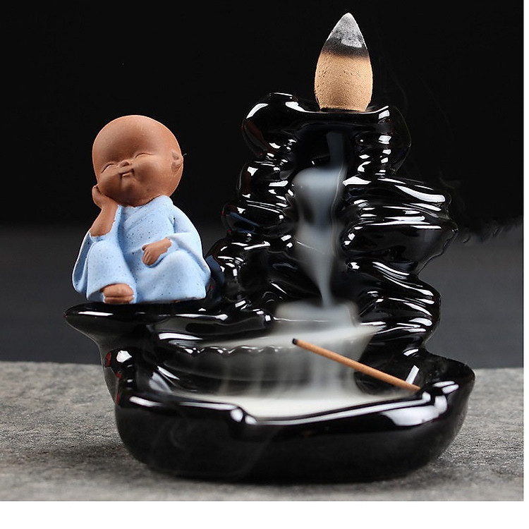 Thác khói trầm hương thư giãn CHÚ TIỂU NGẮM TRĂNG tặng 10 nụ trầm hương