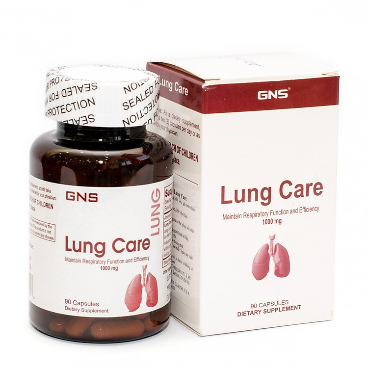 Thực phẩm bảo vệ sức khỏe Viên nang GNS Lung Care( Bổ phổi, thải độc phổi tăng cường hệ hô hấp)
