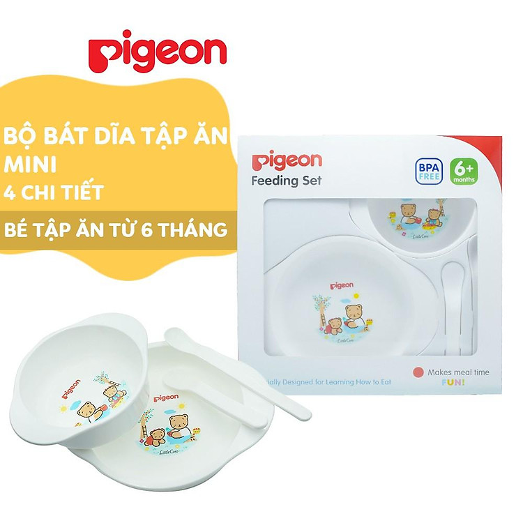 Bộ tập ăn mini Pigeon D327 Chính hãng Giá tốt - Hình ảnh 2