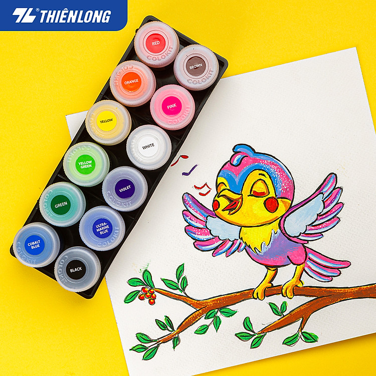 Màu nước Thiên Long Colokit (12 lọ 15ml) - Ảnh 4