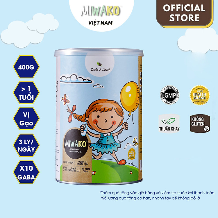 Tham Khảo tại ConCung: Sữa Hạt Miwako Vị Gạo 400g Hữu Cơ , nhận ngay nhiều Ưu đãi