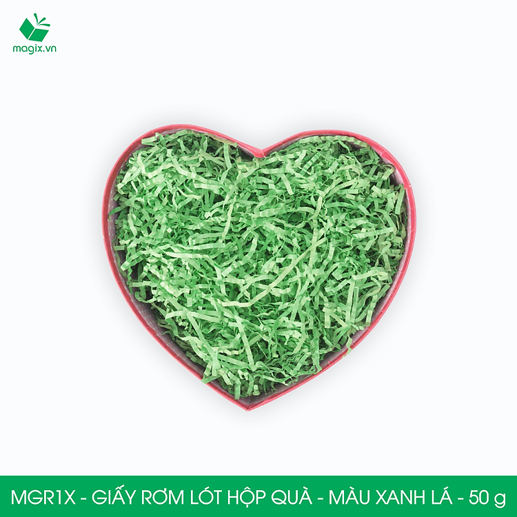 Giấy Rơm Lót Hộp Quà Màu Xanh Lá (50g)