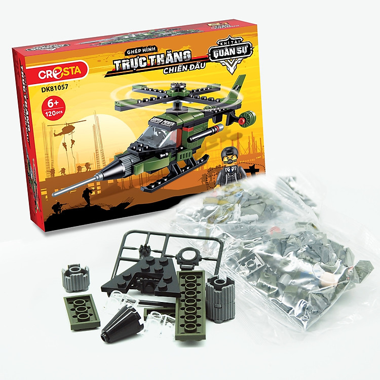 Đồ Chơi Lắp Ráp Trực Thăng Chiến Đấu Chính hãng Ưu đãi - Hình ảnh 3