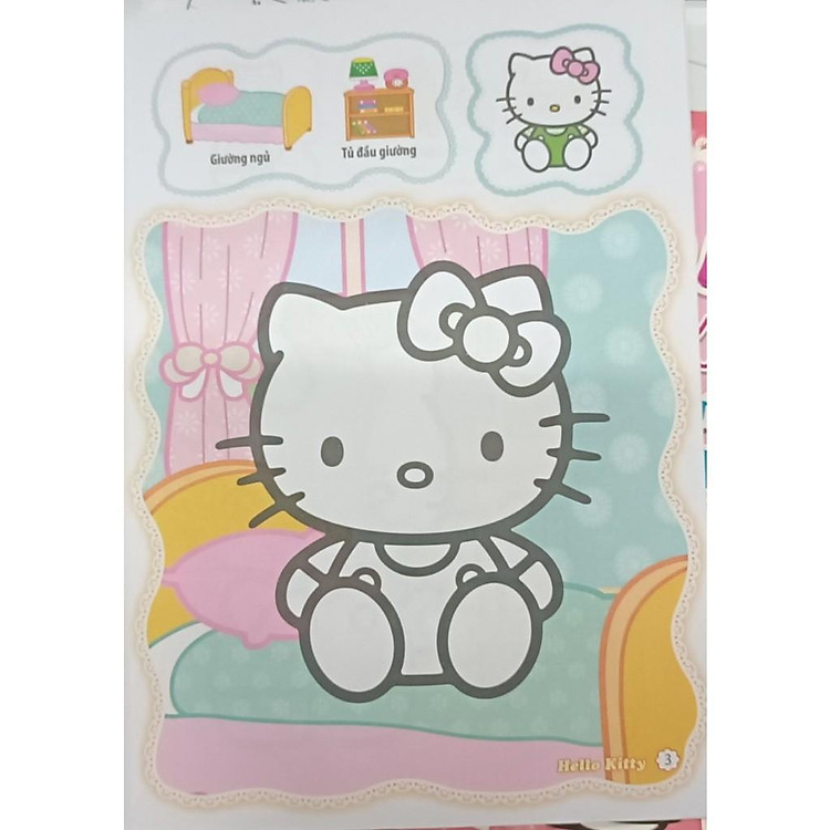 Bé Tô Màu Hello Kitty - Đồ Vật Trong Nhà - Ảnh 3