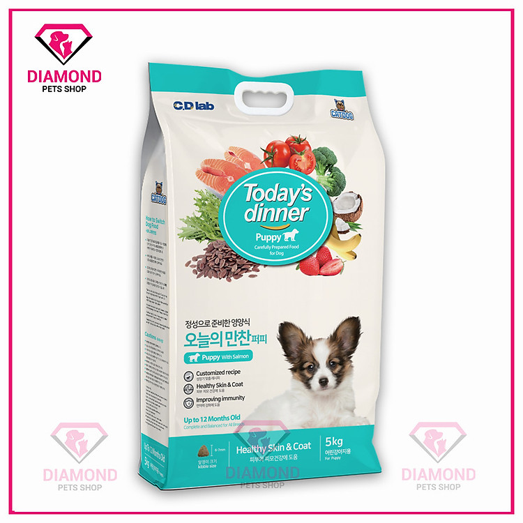 (1kg/5kg) Today's Dinner - Thức ăn hạt Cho Chó Nhỏ nhập khẩu HÀN QUỐC