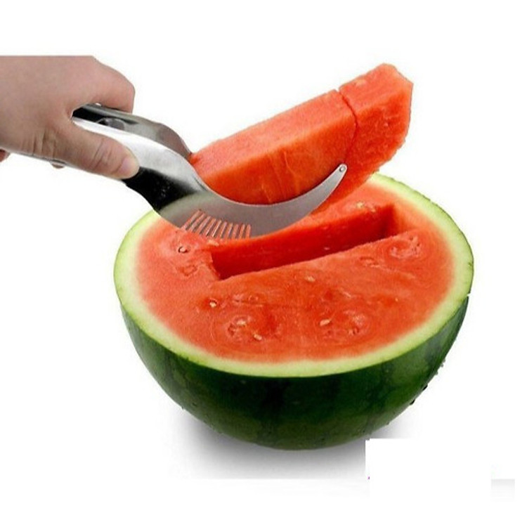 Dao cắt dưa hấu siêu nhanh, inox không gỉ, bổ dưa, gọt dưa hấu, trang trí trái cây