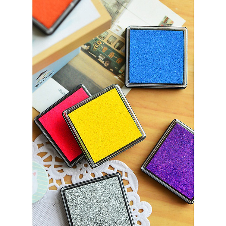 Combo 5 bộ mực cho con dấu ( màu ngẫu nhiên )