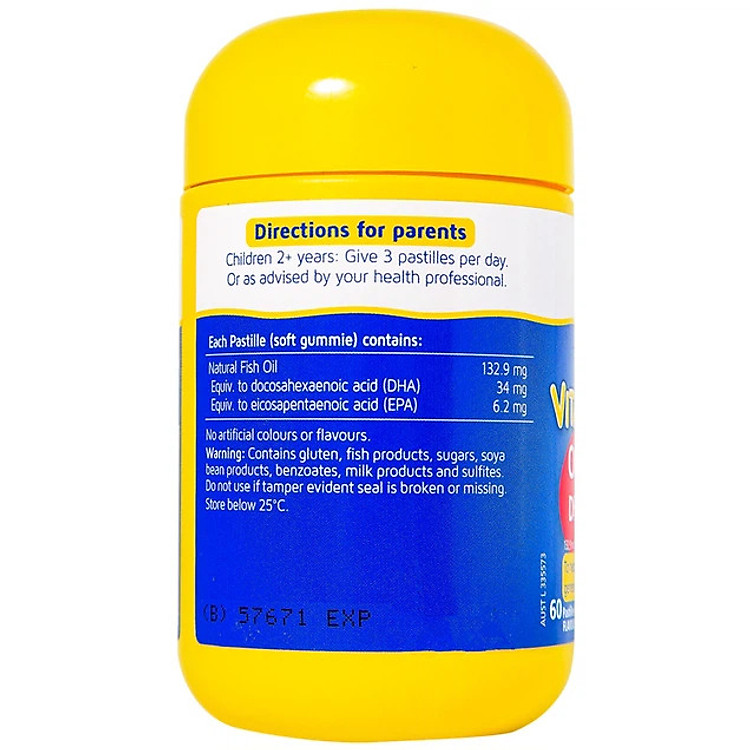 Dầu cá Omega-3 DHA cho trẻ Vita Gummies Chính hãng Tiết kiệm - Hình ảnh 5