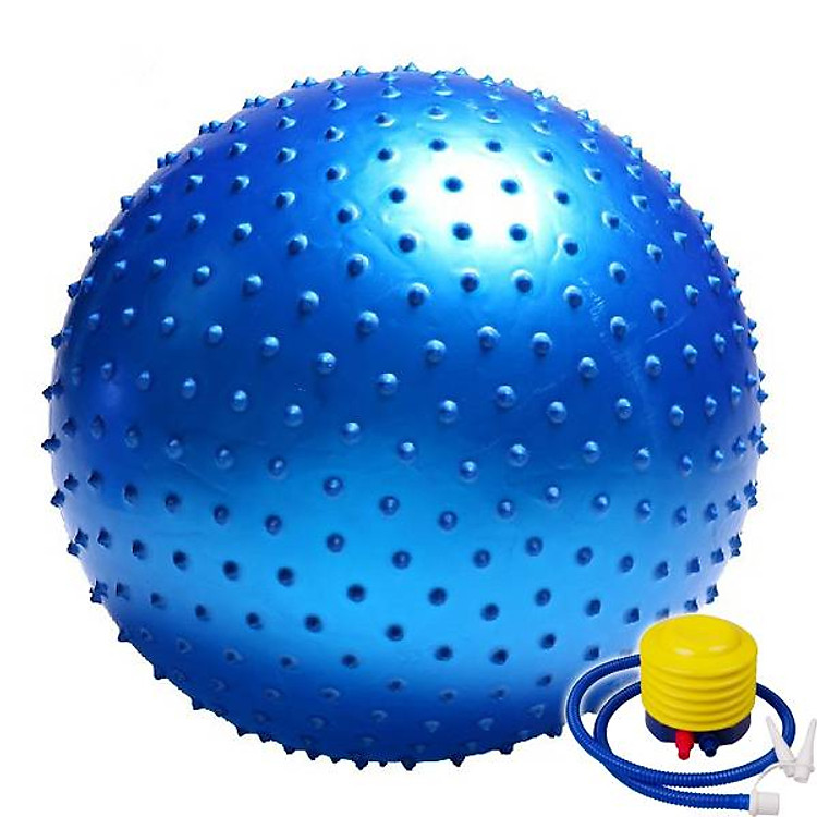 BÓNG TẬP YOGA GAI, BÓNG MASSAGE, BÓNG VẬT LÝ TRỊ LIỆU GLOFIT - GF017 (Tặng kèm bơm bóng và khóa van)