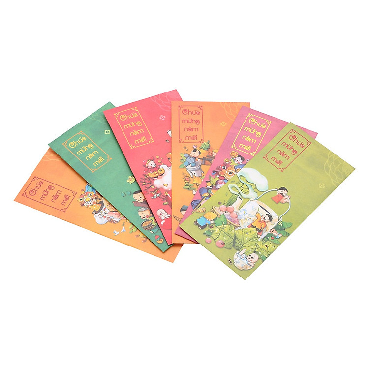 Xấp Bao Lì Xì Cao Cấp - Chúc Mừng Năm Mới Canh Tý