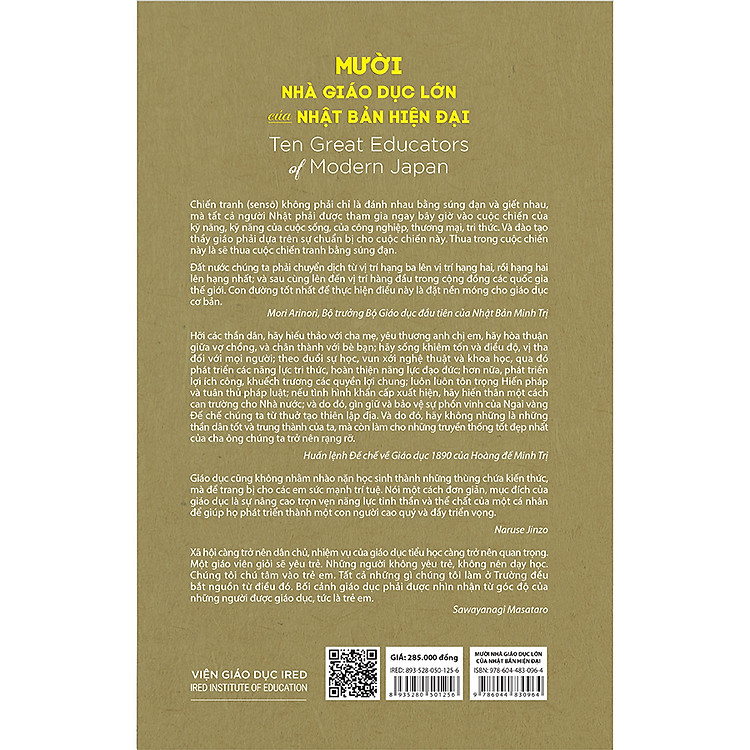 Mười Nhà Giáo Dục Lớn Của Nhật Bản Hiện Đại - Ảnh 2