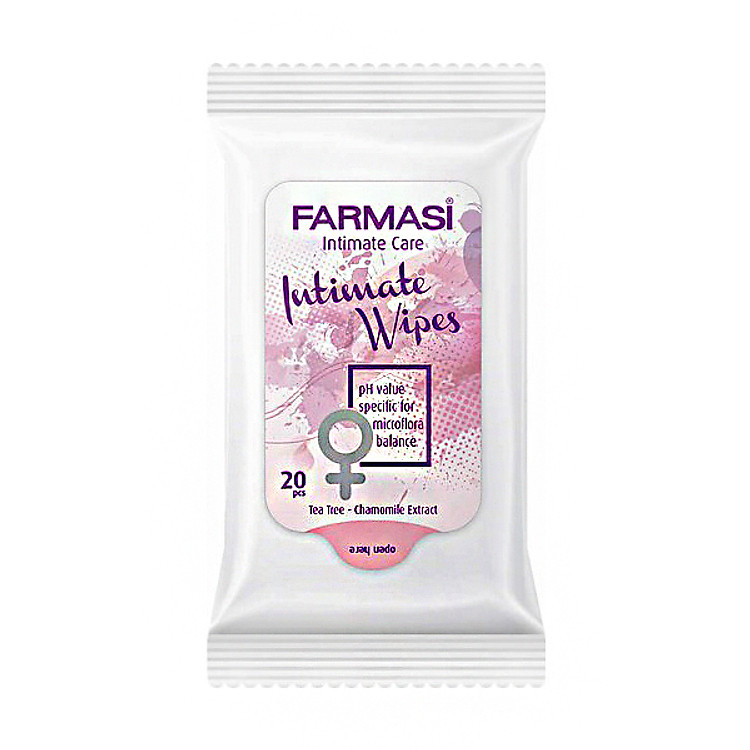 Khăn ướt vệ sinh vùng kín Farmasi intimate wet wipes 20pcs
