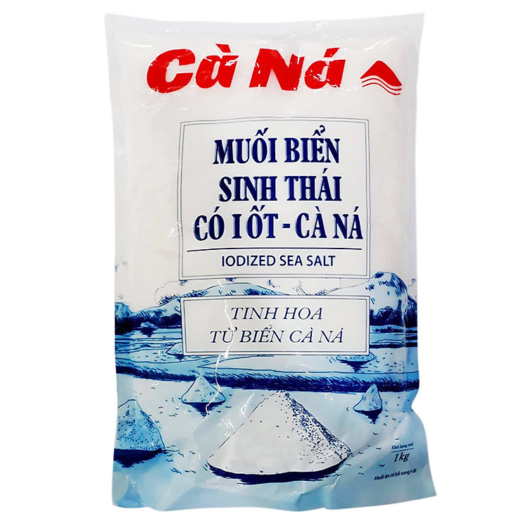 Muối Biển Sinh Thái Có I ốt - Cà Ná Túi 1kg