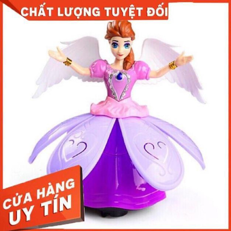 Búp bê elsa có cánh, phát nhạc xoay 360