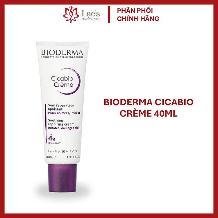 Kem dưỡng phục hồi Bioderma cicabio crème 40mL