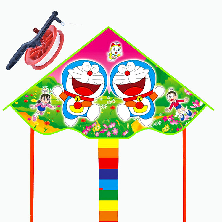 Diều Legaxi Thả Dài 150cm Đại Bàng Doremon Công Chúa Mặt Cười Hoạt Hình Kèm Cuộn Dây 100 mét