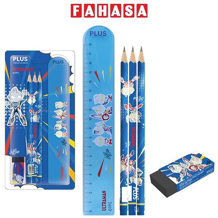 Bộ Dụng Cụ Học Tập Ultraman (3 món)