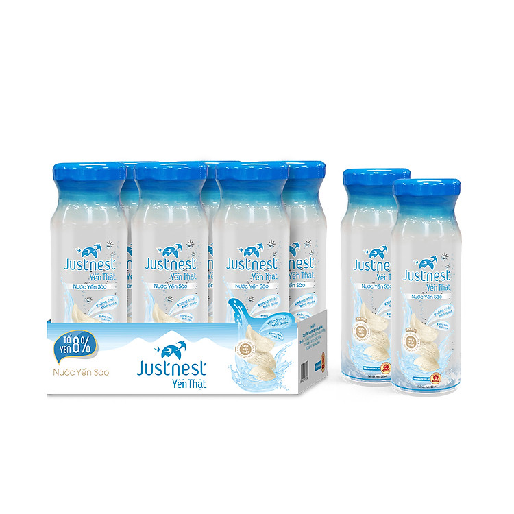 Combo 6 Lọ Nước Yến Thật Justnest Tặng 2 Lọ Justnest