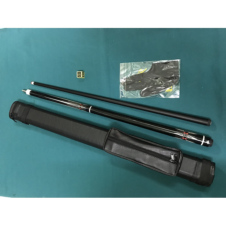 Cơ Bida Ba băng Rhino Đen ngọn sơn đen