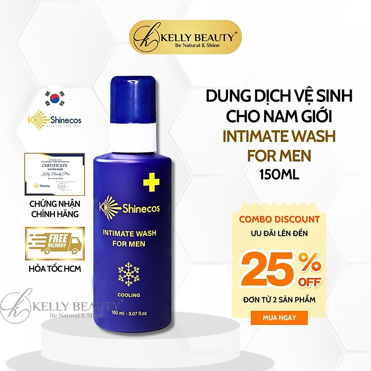 Dung Dịch Vệ Sinh Cho Nam KShinecos Intimate Wash For Men | Kelly Beauty