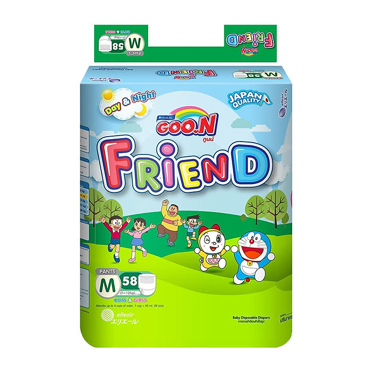 Bỉm/Tã quần GOO.N Friend super jumbo thấm hút gấp 4 lần M58 miếng