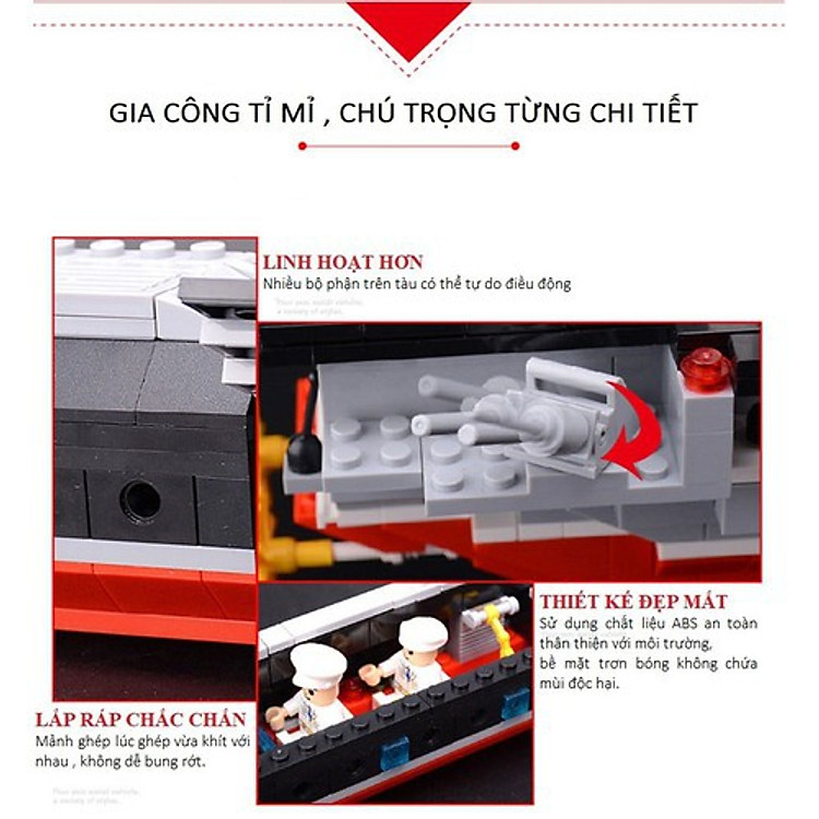 Mua Đồ Chơi Lắp Ráp Tàu Mẫu Hạm Chính hãng Ưu đãi - Hình ảnh 3